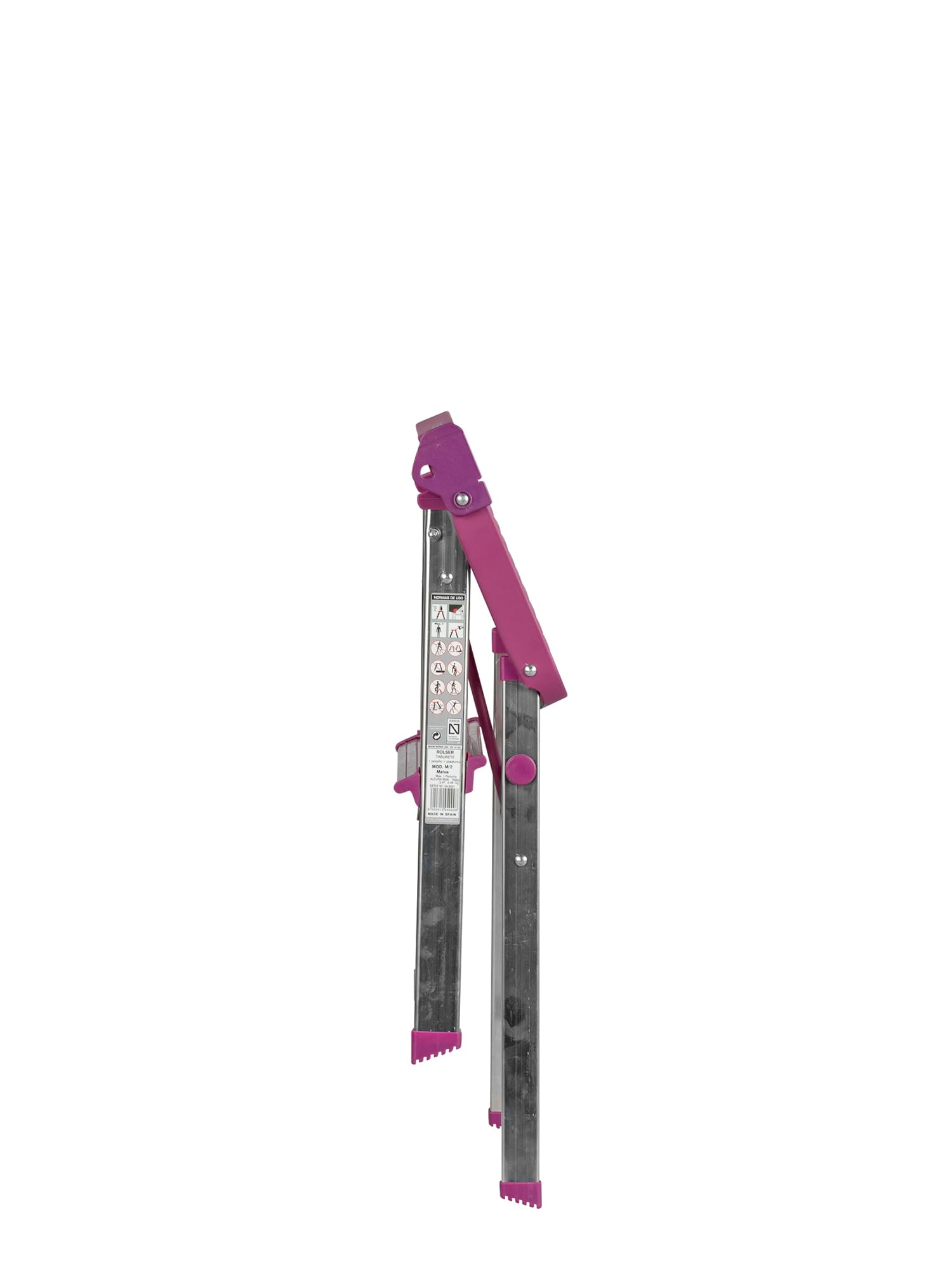 Taburete Plegable Rolser de Aluminio M2 - Malva