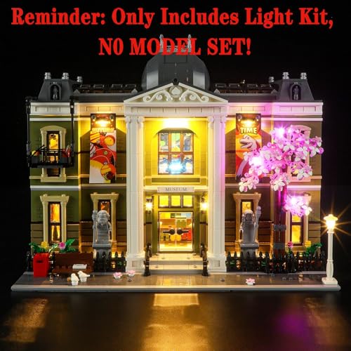 MENZAVA LED Light Kit Compatible with LEGO 10326 Natural History Museum Icons Building Blocks Model - Model Set NOT Included - Image 4