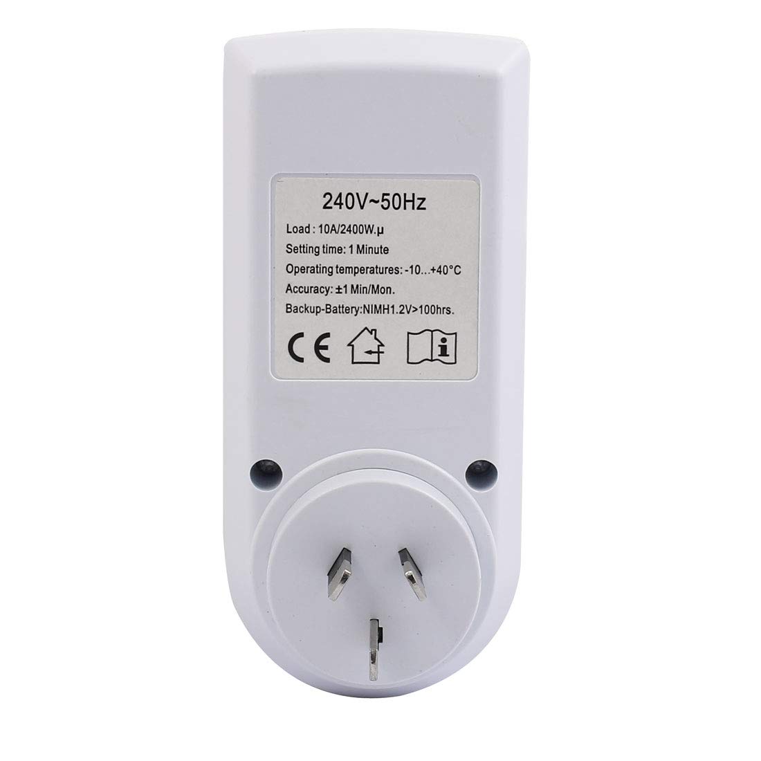 Aexit Minuterie programmable numérique de Prise de 240V 2400W AU TS-839 Prise 3 Prises à Fourche 24H (c113a1e440fa3ad1907c23211a984e91)