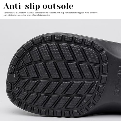 Fur Lined Clogs for Women Warm Fuzzy Slippers Fleece Lined Clogs Winter Mules Slip On Plush Bedroom Shoes, Waterproof Indoor Outdoor Slipper for Women Men Non Slip House Slippers Unisex3