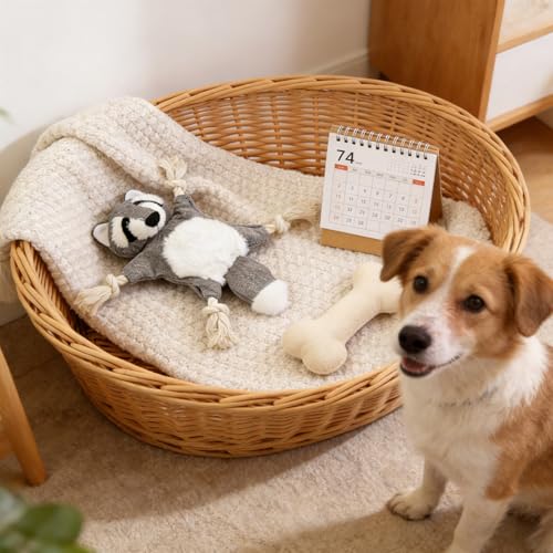 Juguete mordible para perros cachorro con sonido y cuerda miniatura 7
