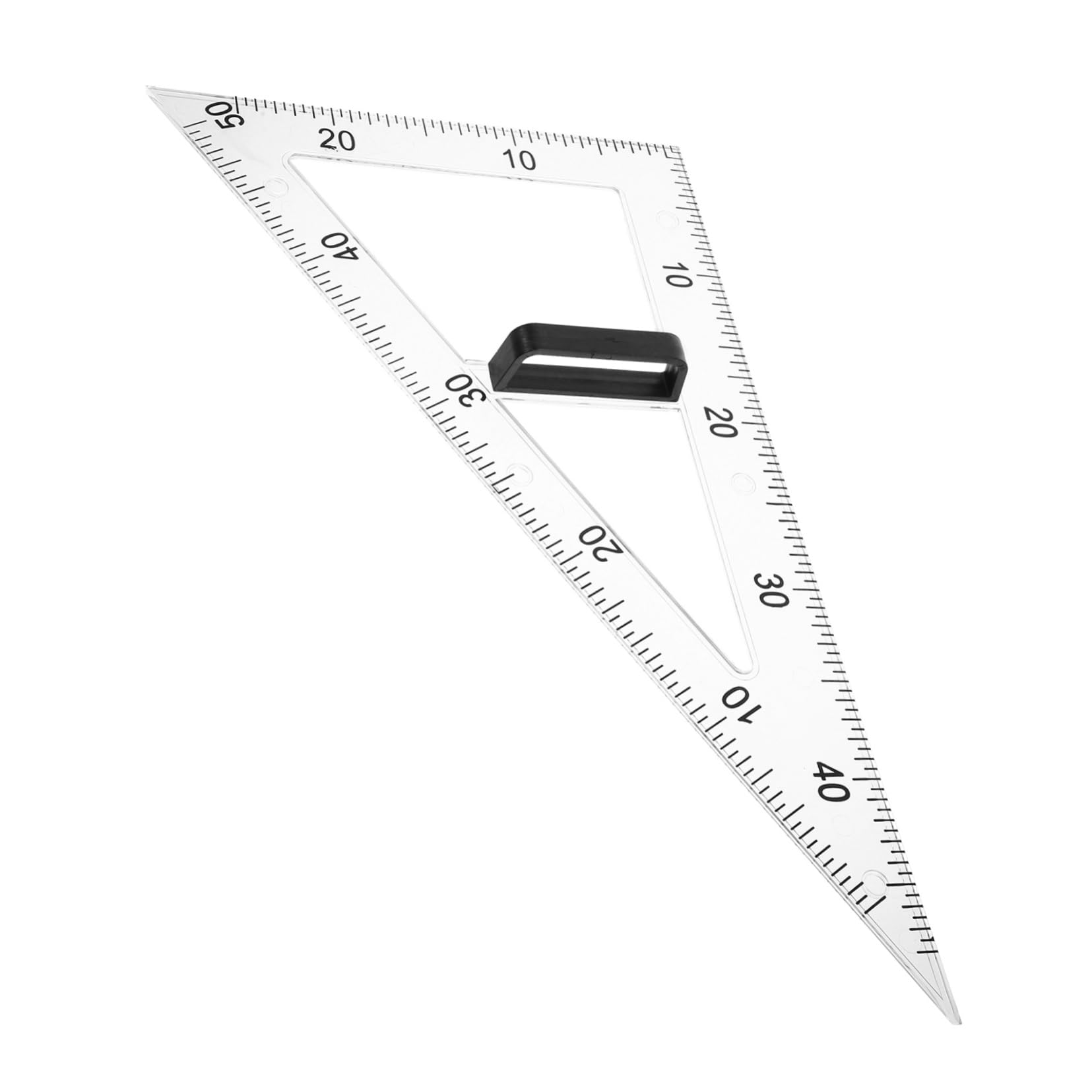 Goniometro Magnetico Triangolare in Abs, Righello Didattico per Matematica e Fisica, Adatto a Superfici Magnetiche e Facile Osservazione