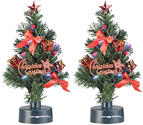 PEARL Weihnachtsbaum für LKW: 2er-Set USB-Weihnachtsbäume mit...