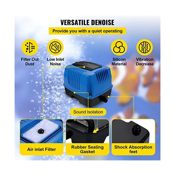 M5RU Mechanical Tools Linear Air Pump Septic Tank Aerator Oxygen Pump