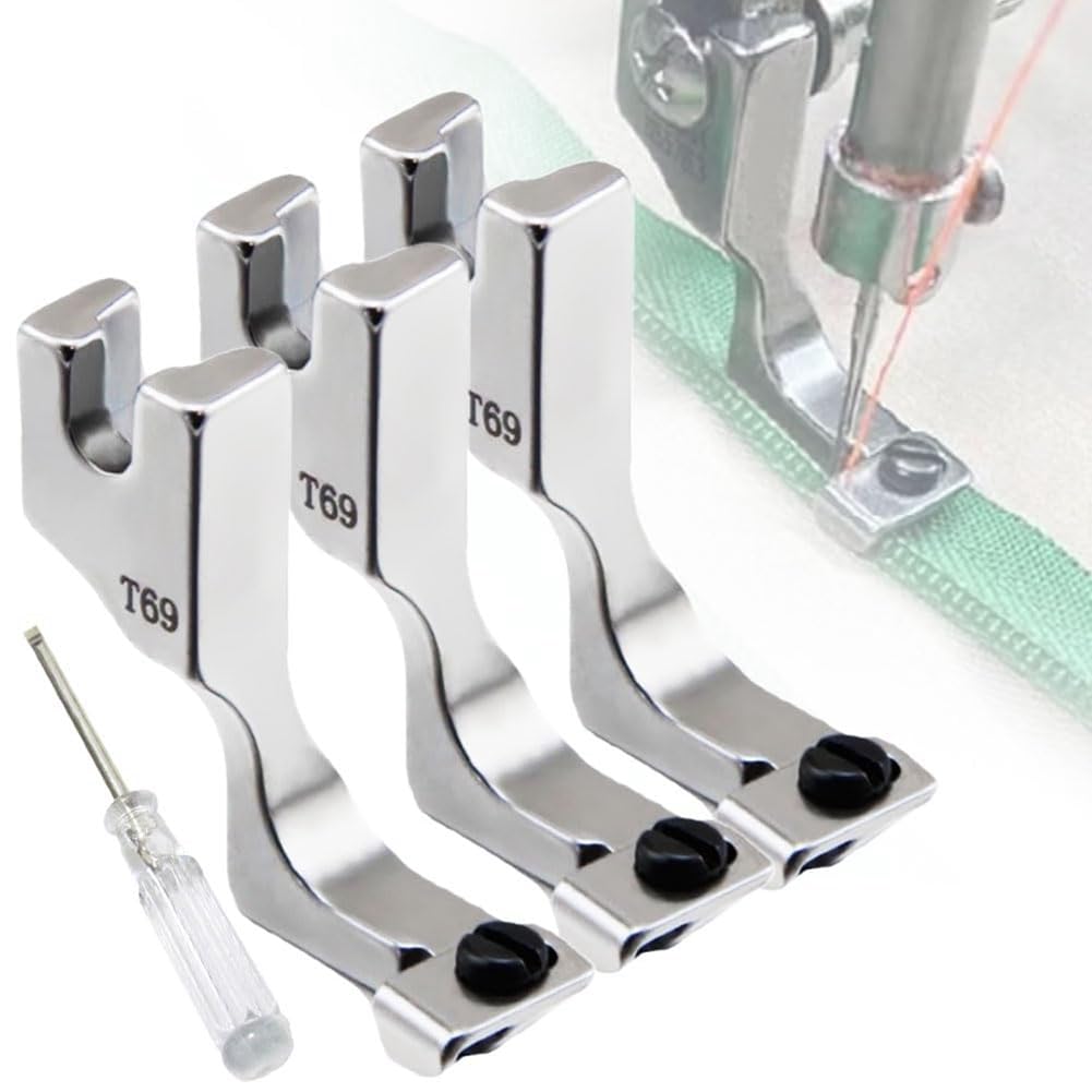 Pied-de-biche Pour Fermeture éclair – Réglable Pour Zip #3 Et #5 | Compatible Machine à Coudre | Livré Avec Tournevis - 10