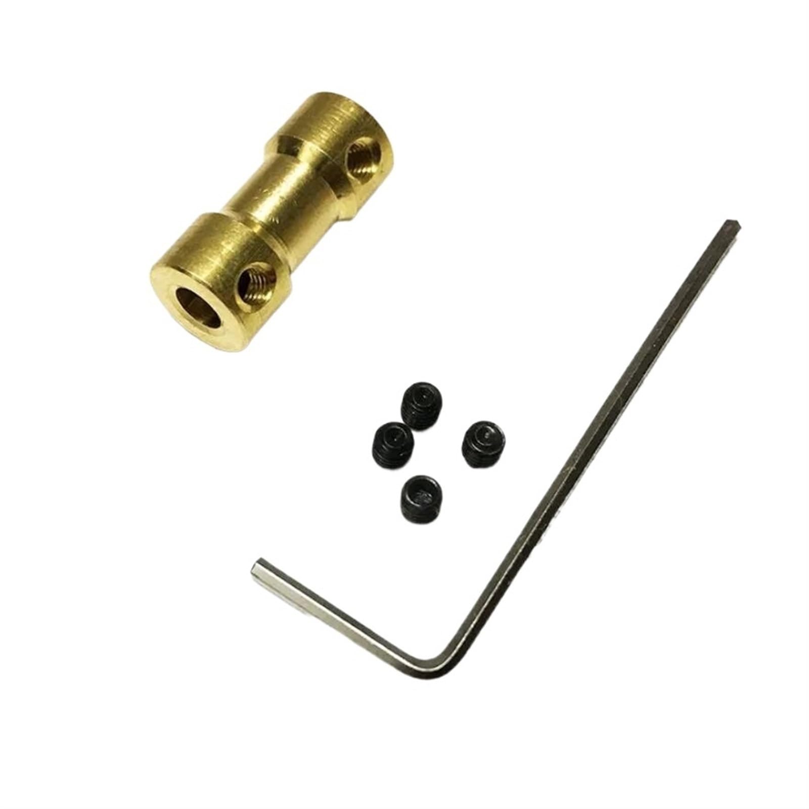 MRVAKDYDI Flexible Shaft Couplings Motor, Brass Flexible Motor Shaft Coupling 20mm Length 9mm Diameter M3 Multiple Sizes(3.17mm x 3mm)