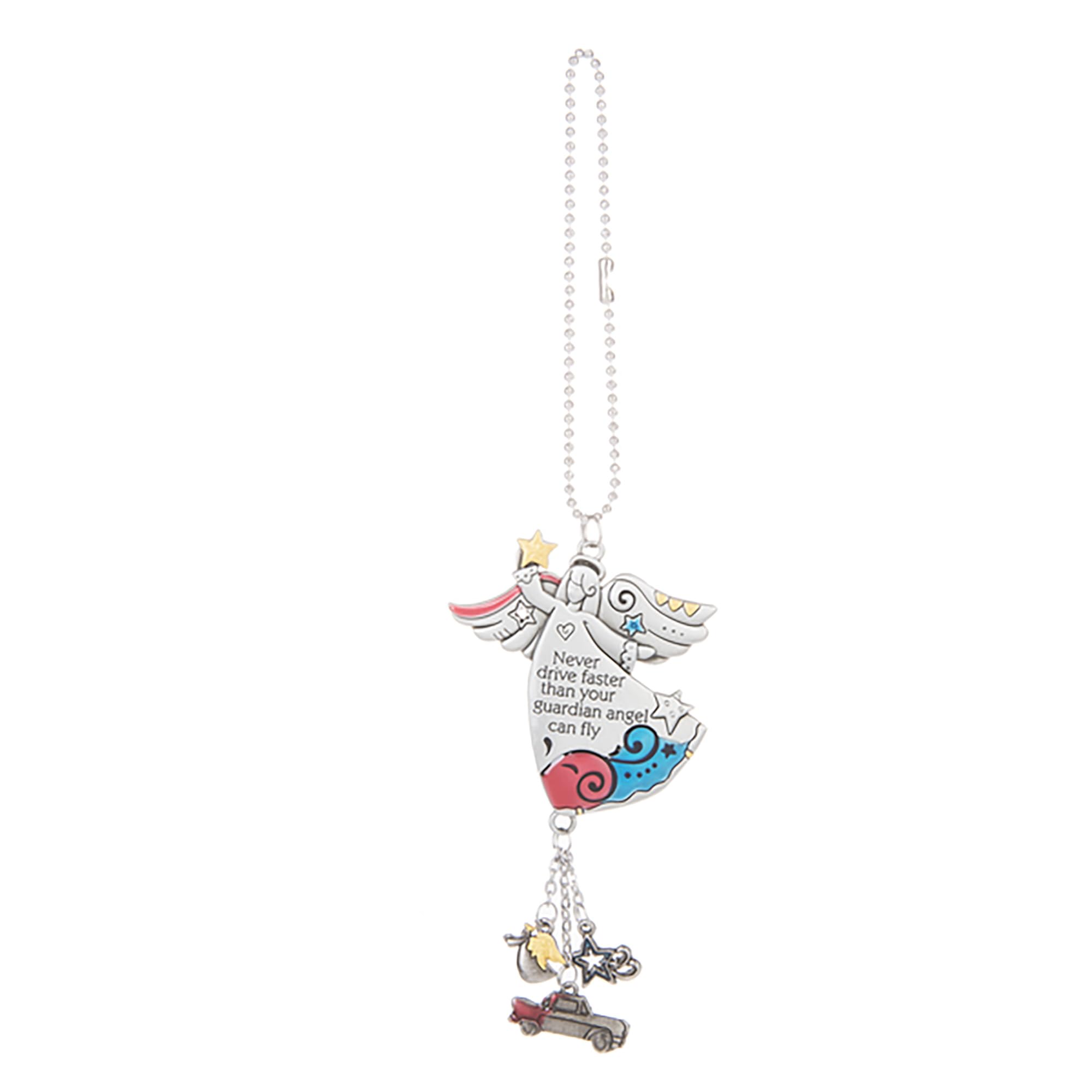 Never Drive Faster Then Your Guardian Angel Can Fly Car Charm New