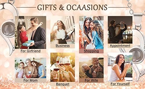 Miniatura 8 de Poshieca Rosa real preservada con collar I Love You, regalo de flor de rosa encantada para esposa, novia, mamá, día de San Valentín, Navidad,