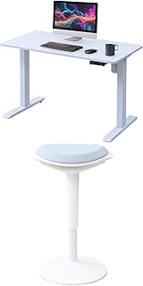 Yamazen AED-1260 WHMWH + Yamazen Elevating Desk Electric Elevating Desk Single Plate Standing Desk WhiteMatte White HPSC-55 LGYWH