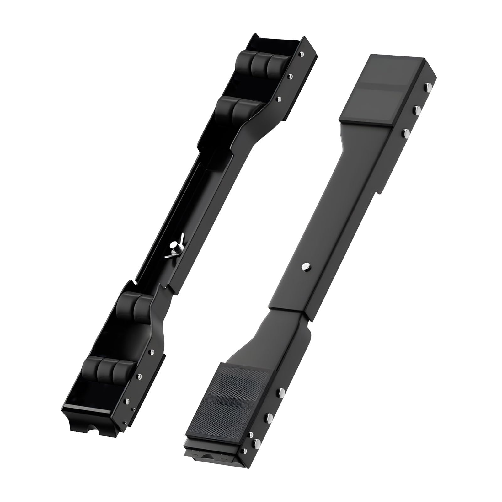 Fexxkg Black 2Pack Durability Washing Machine Base Brackets For Adjustable Fit And Machine Stability Enhancement Rusts Proof Bracket