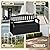 Acurax 80-Gallon Outdoor Storage Bench, Waterproof Deck Box with Lockable Lid & Armrests for Patio, Garden, Pool, Black