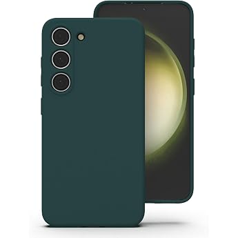 Zuvirelx Silicone Case for Samsung Galaxy S23 Plus - Deep Green