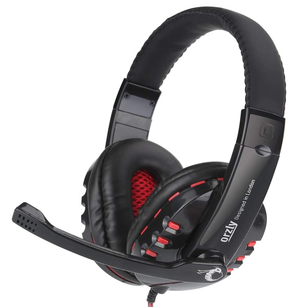 Orzly Kit de Jeu Rx250 4 en 1 composé d’Un Clavier rétroéclairé RVB [Disposition AZERTY] d’Une Souris [jusqu'à 3200 DPI] d’Un Casque de Jeu et d’Un Tapis de Souris Grand Format pour PC, Xbox, PS4