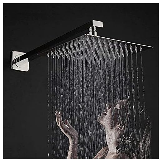 Grace Shower head 6x6 with 15inch arm