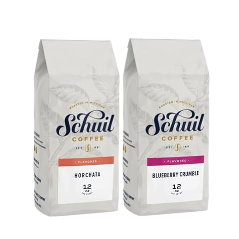 Schuil Whole Bean Coffee Bundle, 12 Ounce Bags - Horchata and Blueberry Crumble Cover