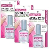 WANGHUI Nutra Nail Speed Dry Top Coat (Pack of 3)