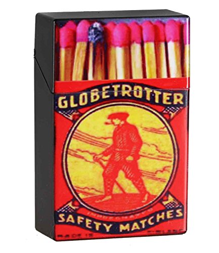 Preisvergleich Produktbild Caripe Zigarettenbox Push Zigarettenetui Hardcase Box Kunststoff (Matches-Globetrotter)
