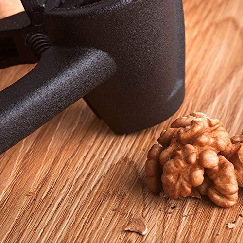 JINGYAN Casse-Noisette Cuisine Casse-Noisette Clip en Acier Inoxydable Creative Rapide Cracker Walnuts décortiqueur de Noix Ouvert Fruits Shell Outils de Cuisine Pratique. (Noir)