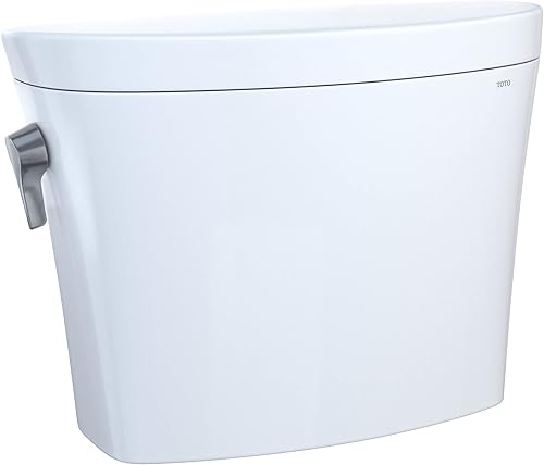 TOTO Aquia IV Arc Dual Flush 1.28 y 0.9 GPF Depósito de inodoro solo con compatibilidad WASHLET+ de descarga automática, algodón blanco -