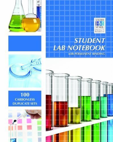 Student Lab Notebook: 100 Top Bound Carbonless Duplicate Sets 2nd edition by Hayden-McNeil (1999) Perfect Paperback