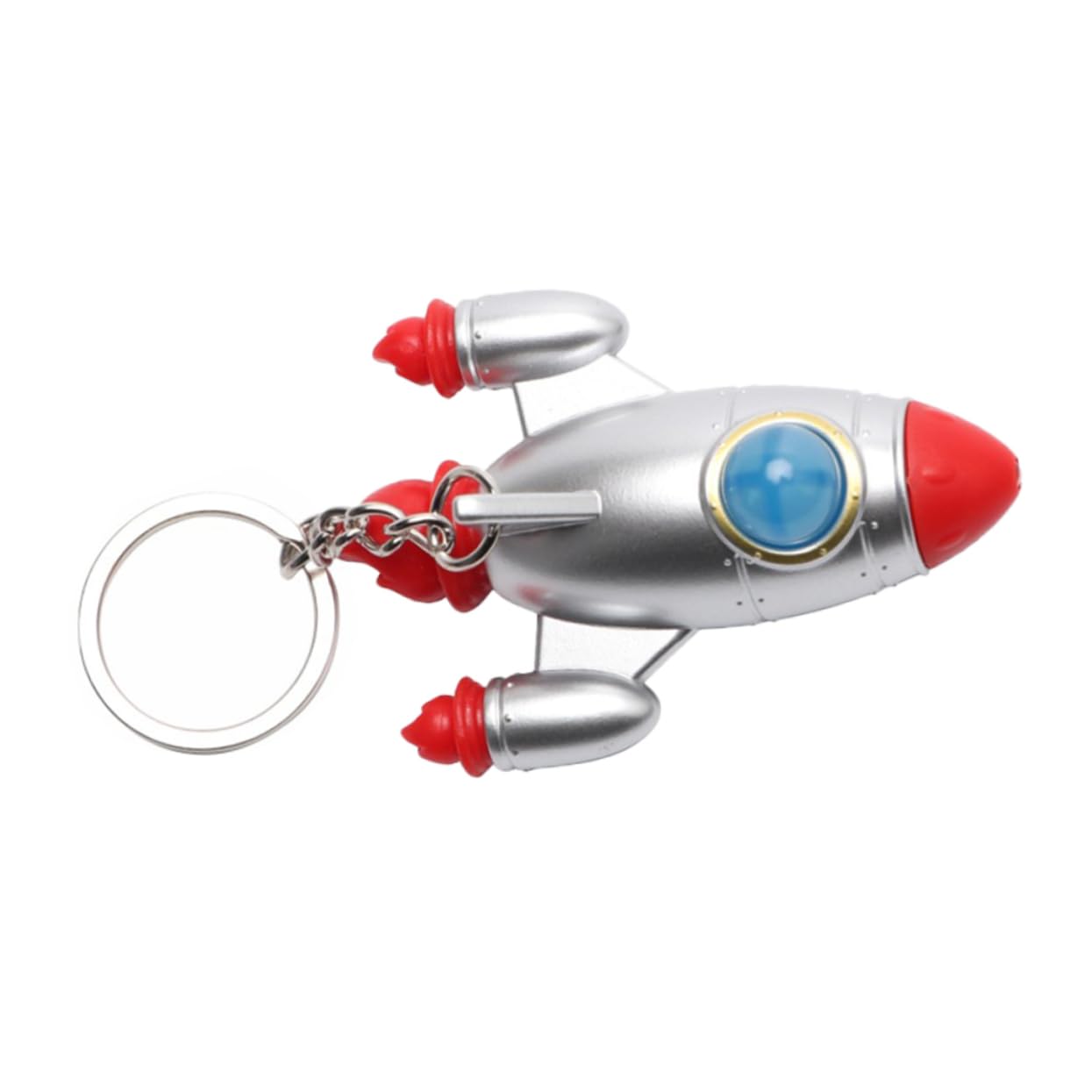ToyvianToyvian 2pcs Set Rocket Keychain Rocket Keyring Ornament Keychain Rocket Key Chain Keychain Pendant Creative Keyrings Hanging Keychain for Decoration Space Keychains Key Chains Plastic