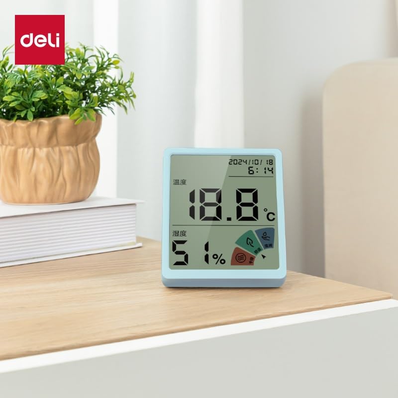 Digital Indoor Household Wall Mounted Dry Temperature Gauge with Thermometer