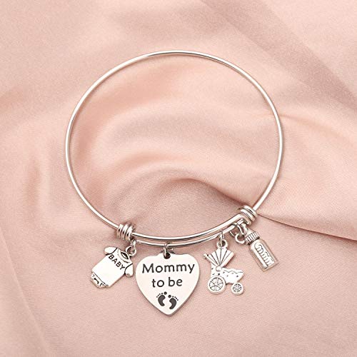 Image of CHOORO Mommy to Be Bracelet Expectant Mother Bracelet New Mom Gift Pregnancy Announcement Gift for Mother-to-be