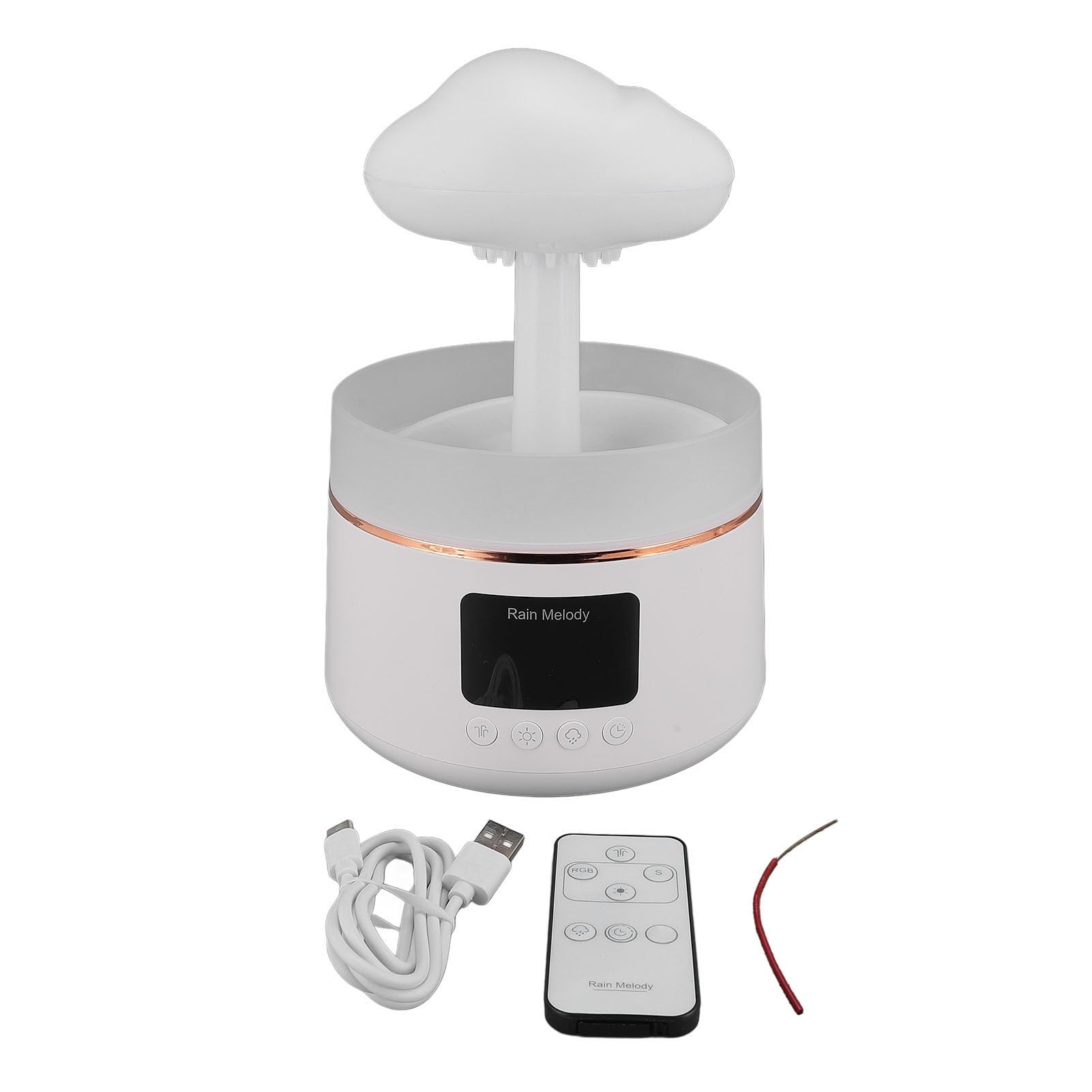 Generic Umidificatore a Goccia D'acqua Design Elegante a Nuvola con 3 Livelli di Nebbia per Spa e Uso Domestico
