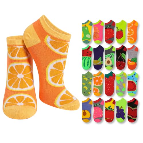 Image of Tipi Toe Women's 20 Pack Colorful Low Cut Socks - Lightweight, Breathable Design for All-Day Comfort Sizes 9-11 /10-13