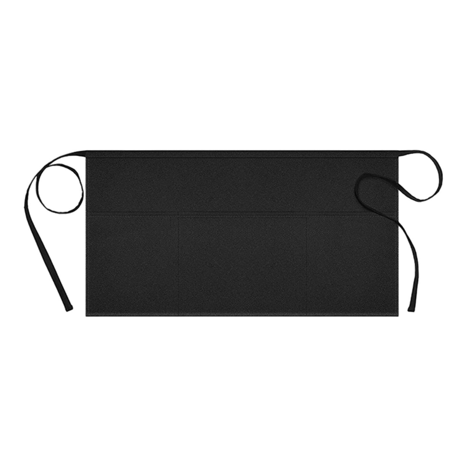 Sharplace Delantal corto profesional para salón, pintura, jardín, trabajo, cafetería, Negro