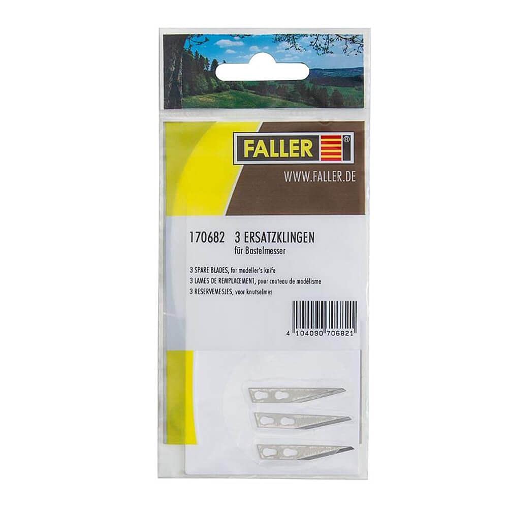 Faller Ersatzklingen Für Bastelmesser – 3 Stück, Für Modellbau & Hobby