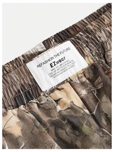 Girl's Wide Leg Camo Pants Elastic High Waisted Baggy Long Trousers Streetwear3