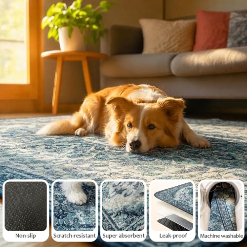 Image of Washable Pee Pads for Dogs 24 inchx36 inch 2 Pack Reusable Puppy Potty Pad