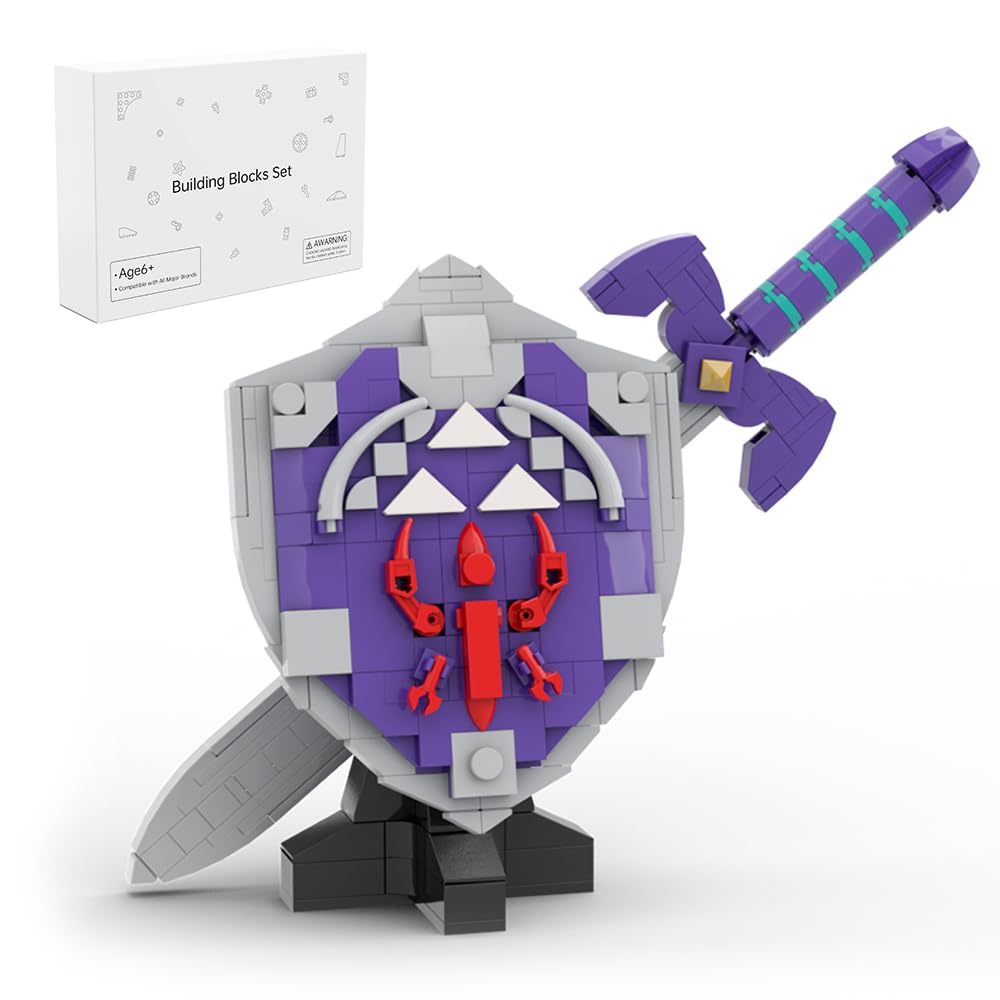 Photo 1 of TTEHGB TOY The Master Sword and Hylian Shield Building Block Set, 2 in1 Brath of Wild Toys Model, Unique BOTW Decorations and Tears of Kingom Prop Toy for Boys and Girls Collectible Gifts (368 Pcs)