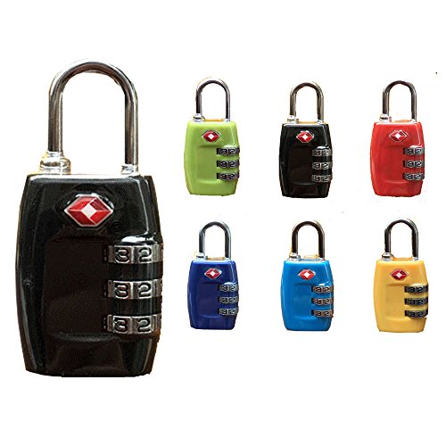 1 X TSA Approved Luggage Locks; Security Luggage Combination Padlock, MasterLock for Travel. Random Color. 1 Piece.