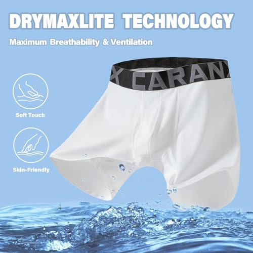 Mens Underwear Boxer Briefs 4 Pack Moisture Wicking Mesh Boxer Briefs with Fly Breathable Soft Underwear for Men3