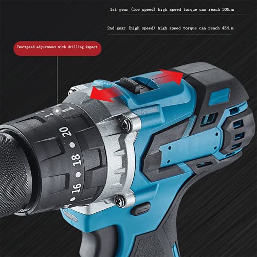 SXTYMV Bohrhammer Schlagbohrmaschine Abbruchhammer Hammerbohrer BüRstenlos 13 Wiederaufladbarer Bohrer Hochleistungs… – Bild 7