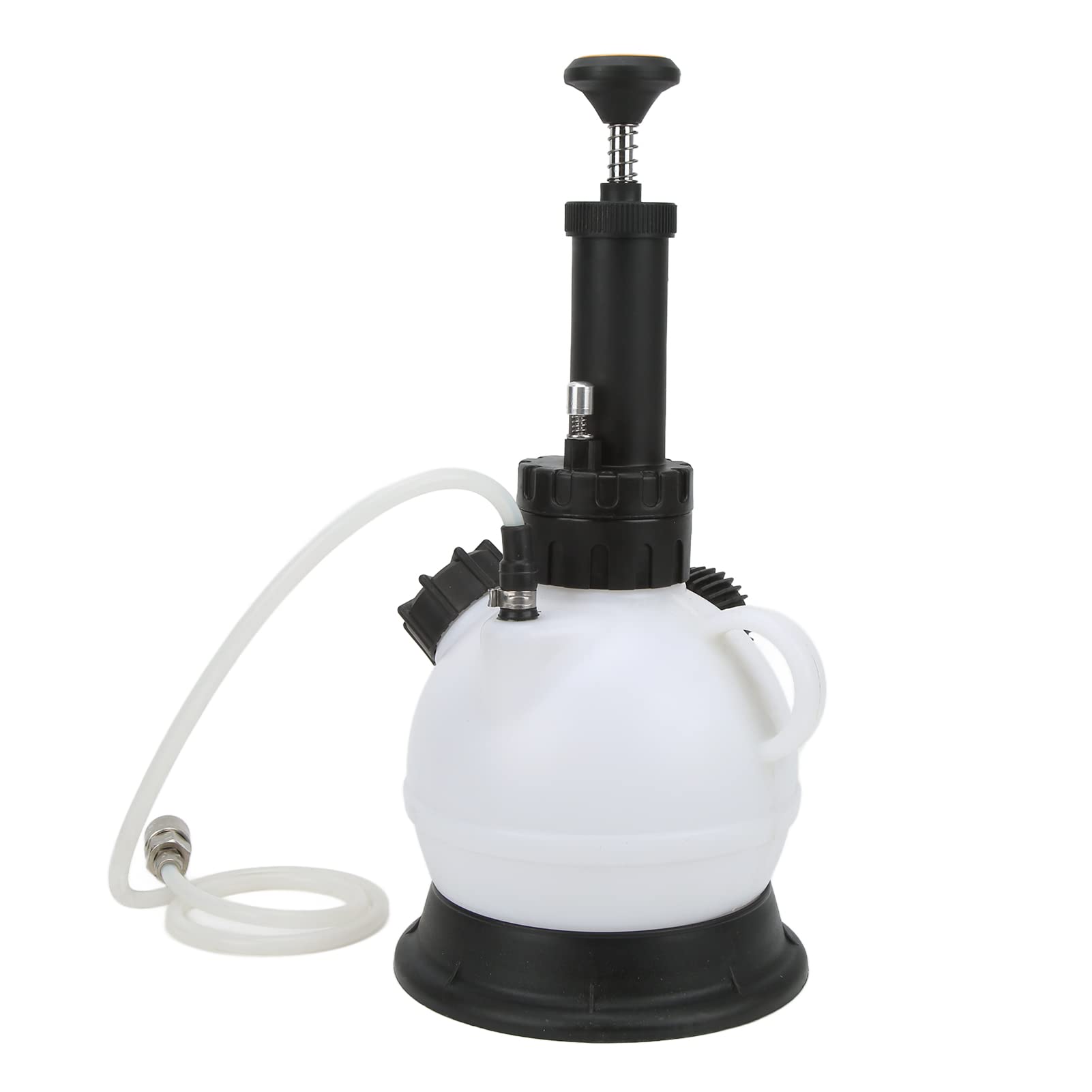 Keenso Kit de Purga de Frenos por Vacío Manual de 2 litros, Manómetro y Llave de Anillo para una Fácil Operación por una Sola, con Botella de Aceite Usado de 1 Litro y Manguera