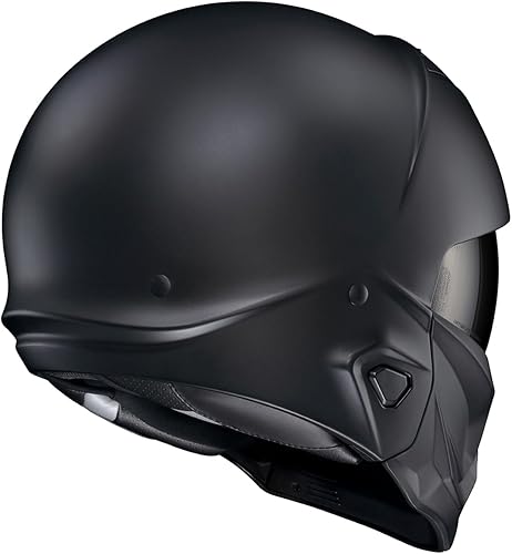 Miniatura 5 de ScorpionEXO Covert - Casco de motocicleta con 2 caras abiertas 34 de modo completo con Bluetooth, bolsillos intercambiables para altavoces, aprobado