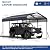 Sgentle 10' x 15' Heavy Duty Metal Carport Kit, Outdoor Carport Canopy with Galvanized Steel Roof & Reinforced Frame, All-Weather Garage Shelter Shed for Sedan, SUV, Truck and Boat