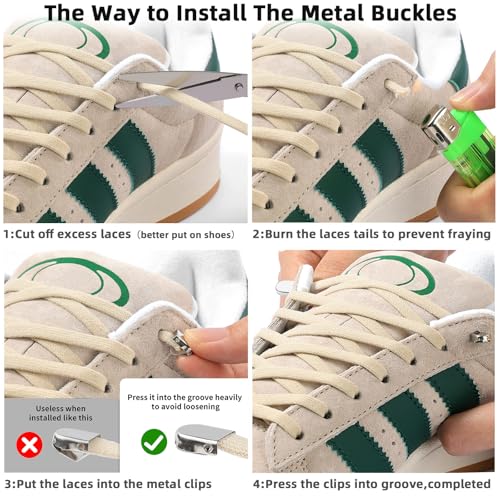 stepace 2 pairs elastic no tie shoe laces for kids and adults sneakers stretch flat tieless shoestrings