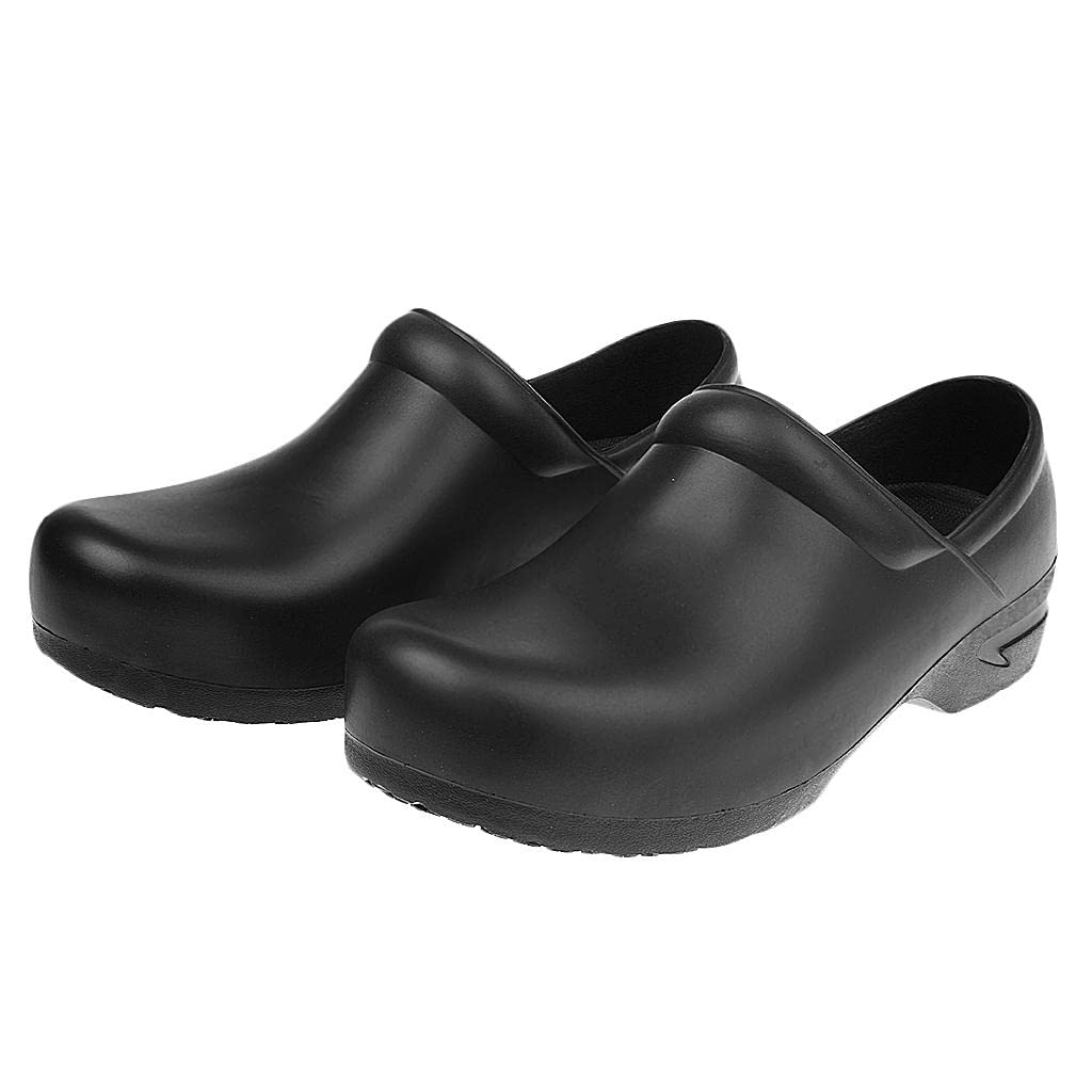 Pair of Men Women Slip Resistant Shoes Suit for Hospital Homes Restaurants Kitchen Bathing Room 40 Black | Occupational | Occupational-image-23
