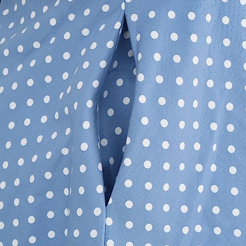 Image of 1950s Dresses for Women Vintage Retro Cocktail Party Swing Dresses Halter Floral Rockabilly 50s Polka Dot Pin up Dress