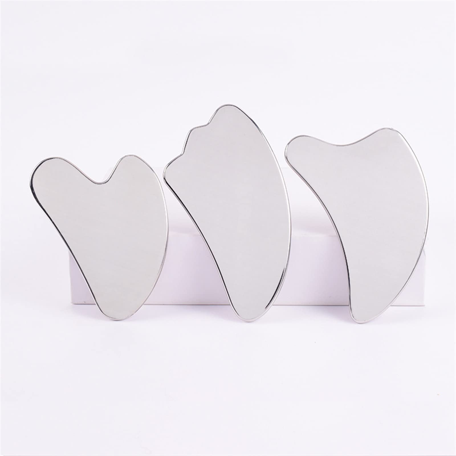 BAWHO Gouache de Acero Inoxidable for raspar el Cuerpo y la Cara, Tabla Guasha, Herramientas de Masaje Gua Sha for aliviar el Dolor, relajación Muscular, 1 Uds. (Color : 1)