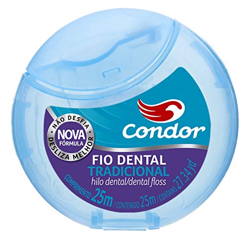 Fio Dental Tradicional 25M, Condor, Azul, Pequeno