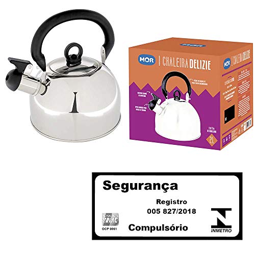 Mor - Chaleira Aço Inox Delizie 2 Litros