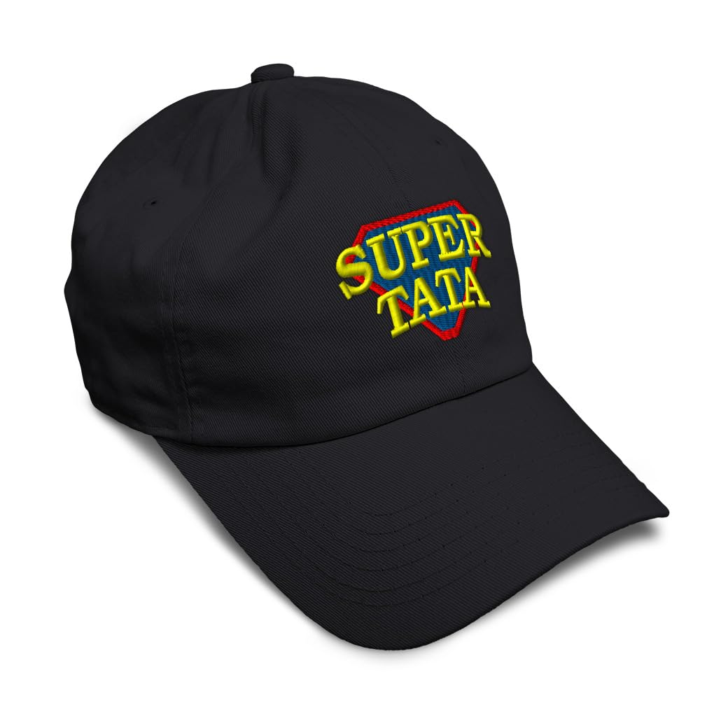 Speedy Pros Soft Baseball Hat Embroidered Dad Hat Super Tata Romanian Grandmother Grandma Men & Ladies Baseball Cap