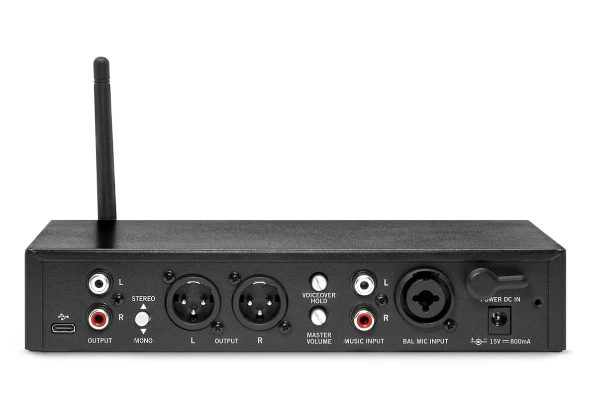 Samson MediaTrack Console de mixage 4 canaux et interface audio USB avec Bluetooth, voix sur Ducking, entrées XLR/Line et sortie stéréo/mono pour studio, streaming et installations