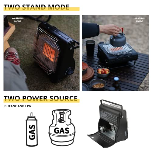 Waymult WM-Q1000 2 In 1 Outdoor Butane Gas Portable Heater thumb #4