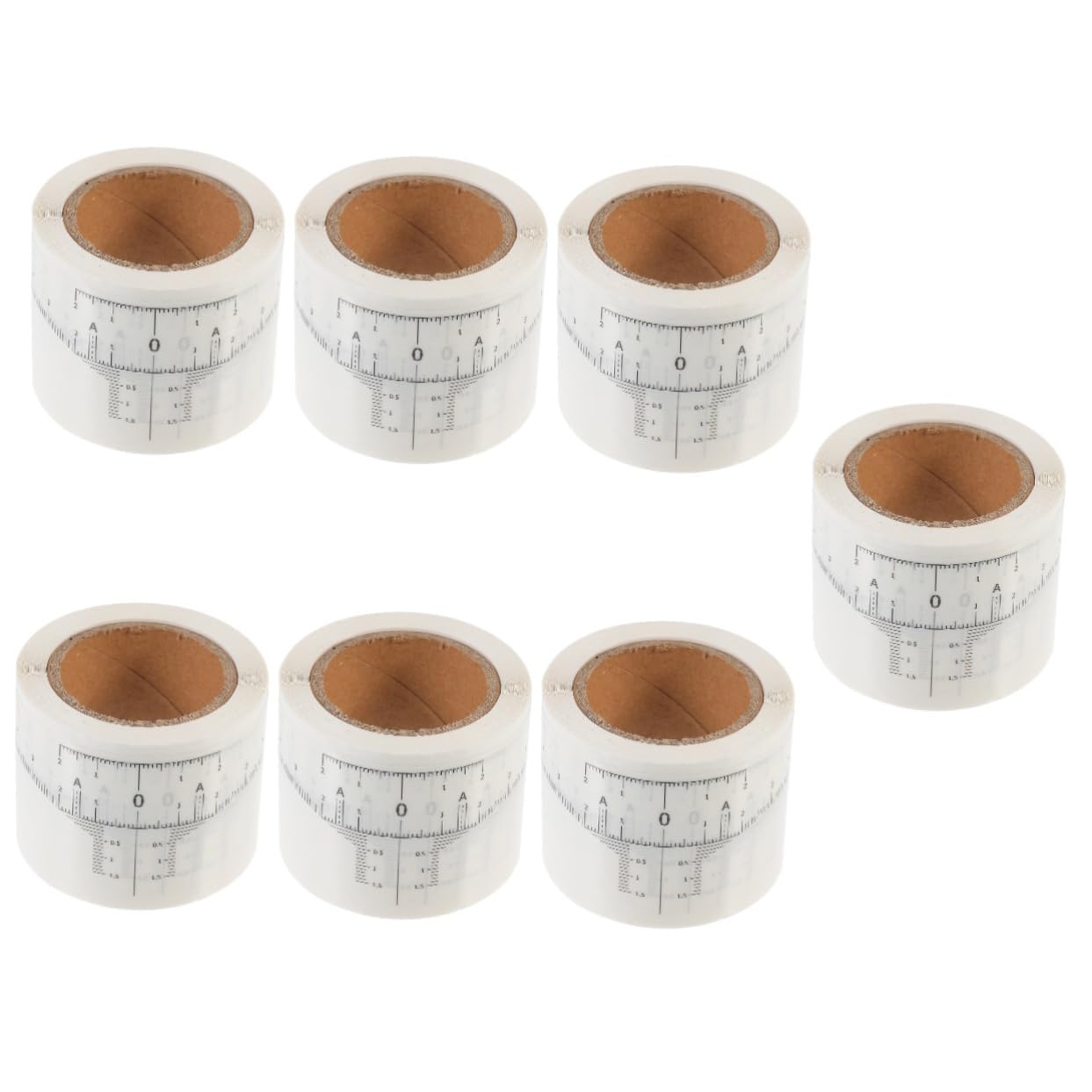 Didiseaon 7 Rollos regla del de la ceja suministros de maquillaje mujer pegatinas guía de regla de herramienta para medir uniceja modelo Accesorios Medidor